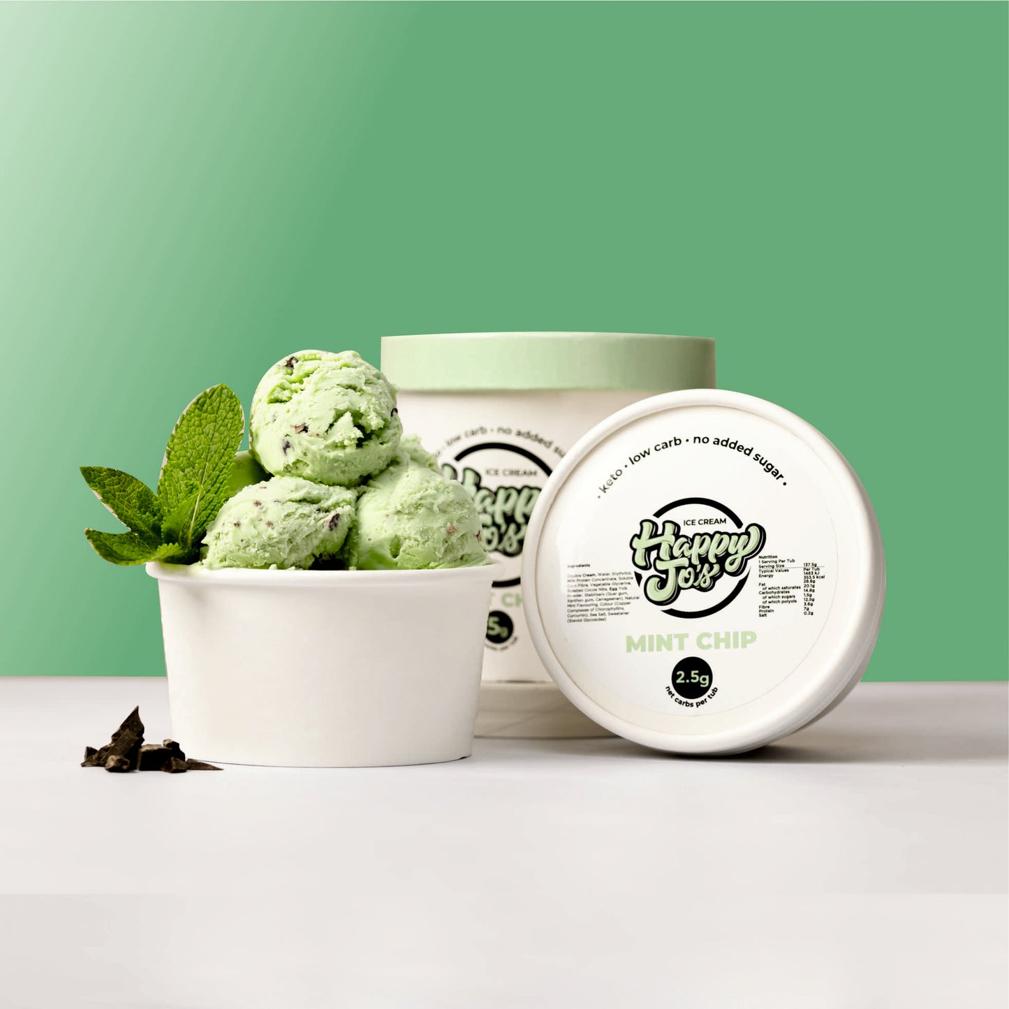 MINT CHIP KETO ICE CREAM 6 PACK OF 6OZ