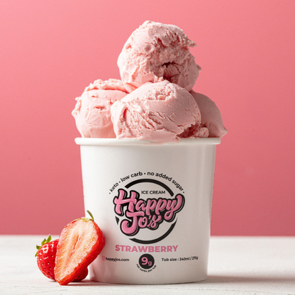 STRAWBERRY KETO ICE CREAM 6 PACK OF 6OZ