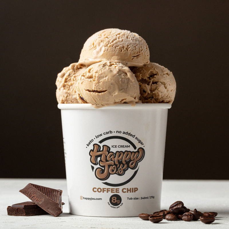 COFFEE CHIP KETO ICE CREAM 6 PACK OF 6OZ